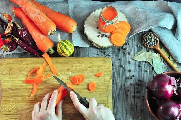Выбор свежих продуктов: морковь и фасоль
